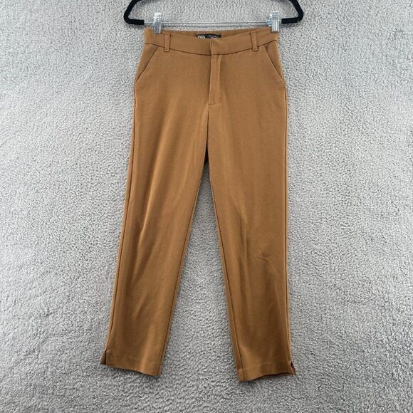 Zara Dress Pants Brown Size Extra Small - Picture 1 of 11